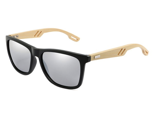 Colorful Wood Sunglasses Men Women Square Bamboo Glasses