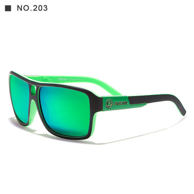 Square Sports Polarized Sunglasses European And American Colorful Big Frame Cycling Glasses