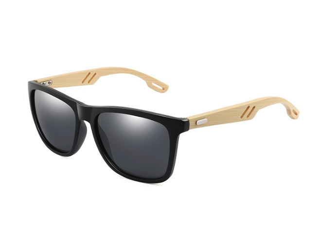 Colorful Wood Sunglasses Men Women Square Bamboo Glasses