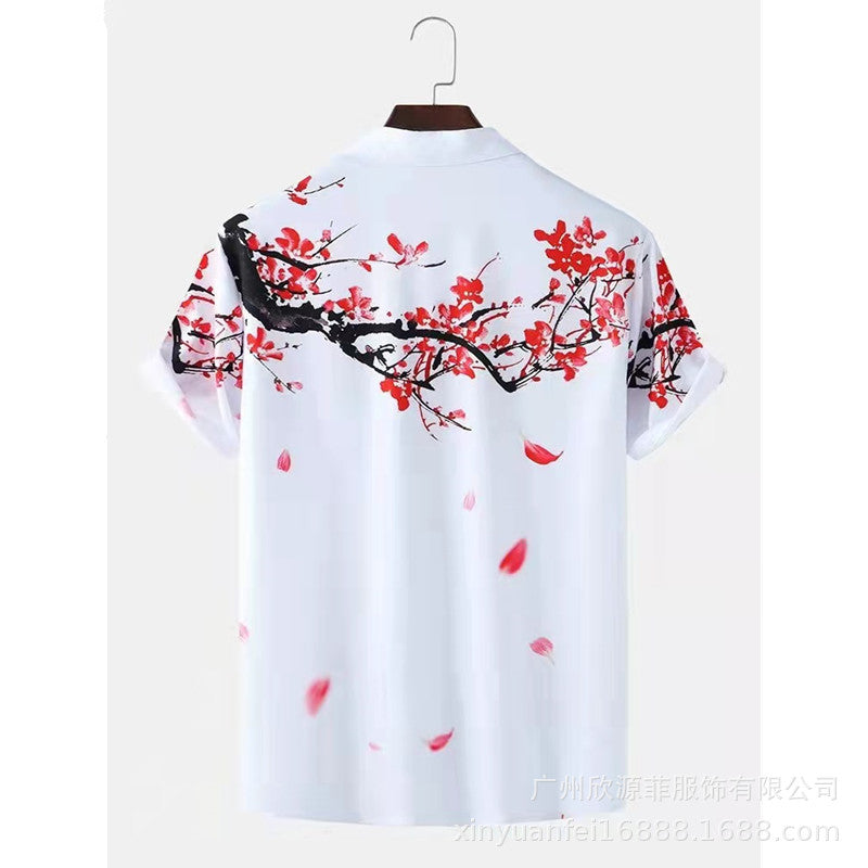 Casual Street Trend Shirts Hawaii Print