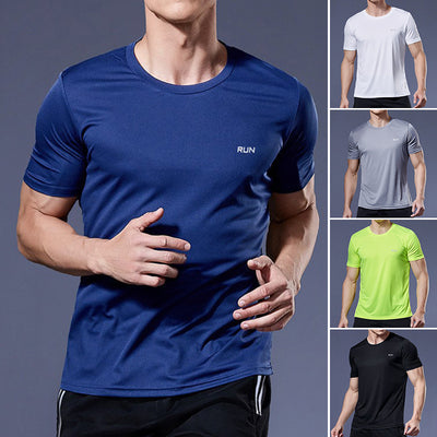 Men&amp;#039;s Summer Sports T-shirt Ice Silk Loose And Quick-drying Fitness