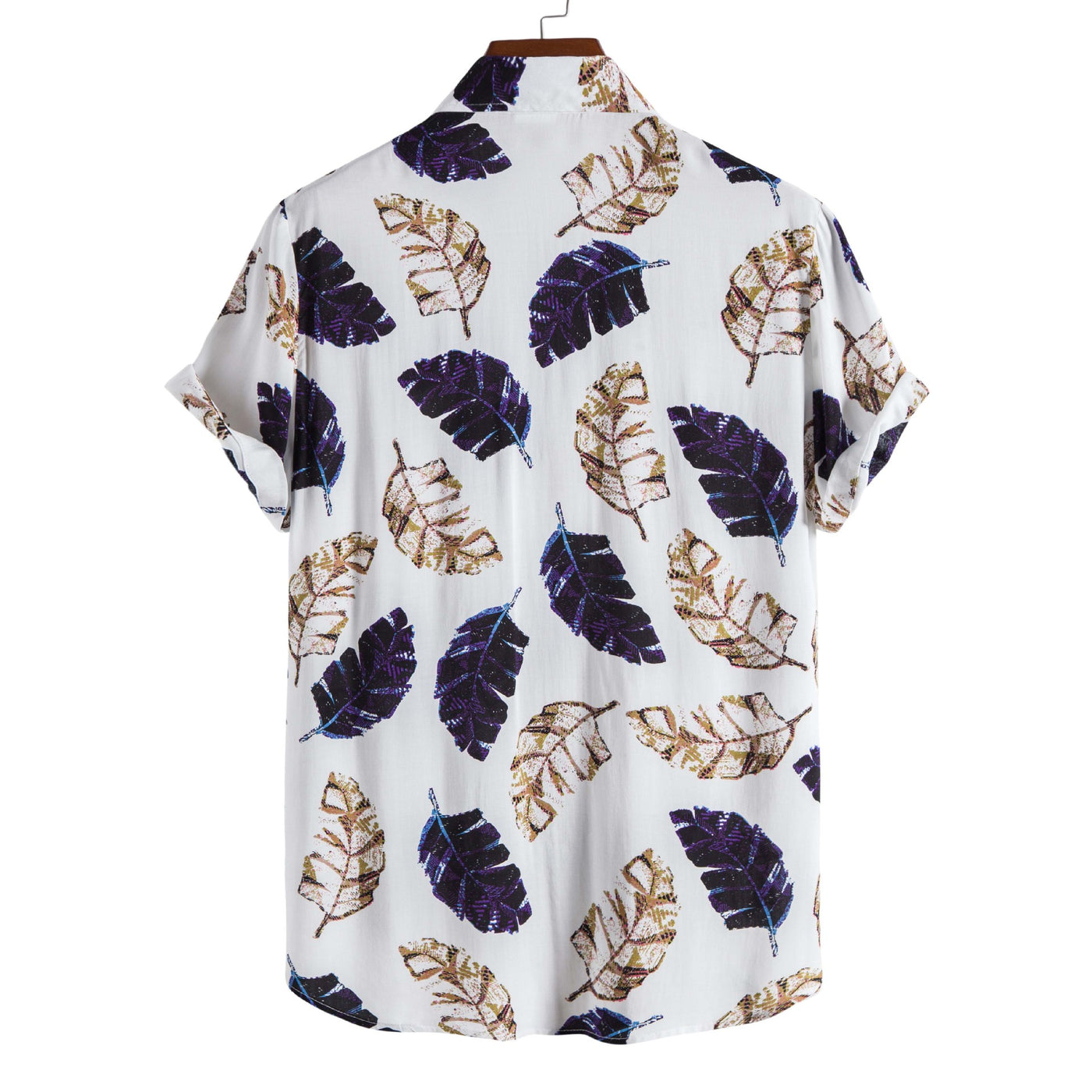 New Men&#039;s Fashion Trend Rayon Printing Short-sleeved Shirt One Piece On Behalf Of The Hair