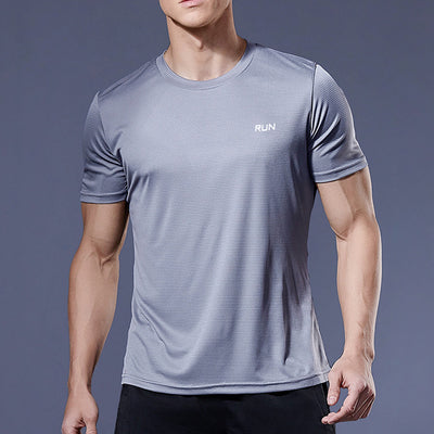 Men&amp;#039;s Summer Sports T-shirt Ice Silk Loose And Quick-drying Fitness