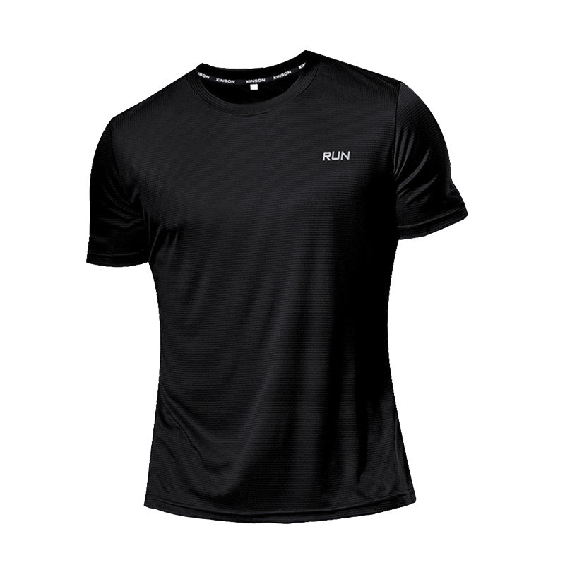 Men&amp;#039;s Summer Sports T-shirt Ice Silk Loose And Quick-drying Fitness